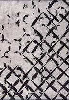 Fade Black - Light Grey Rug