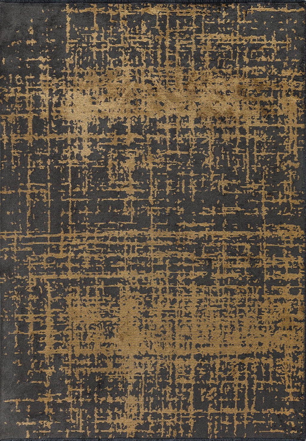 Spark Anthracite - Gold Rug