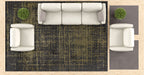 Spark Anthracite - Green Rug