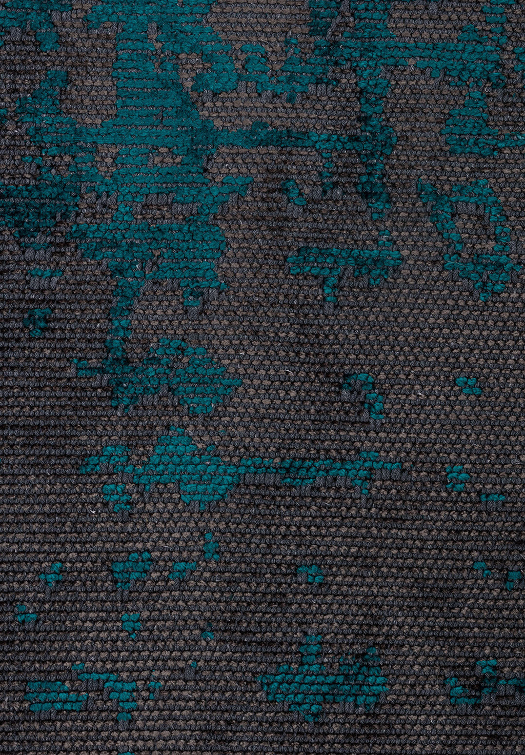 Spark Anthracite - Dark Turquoise Rug