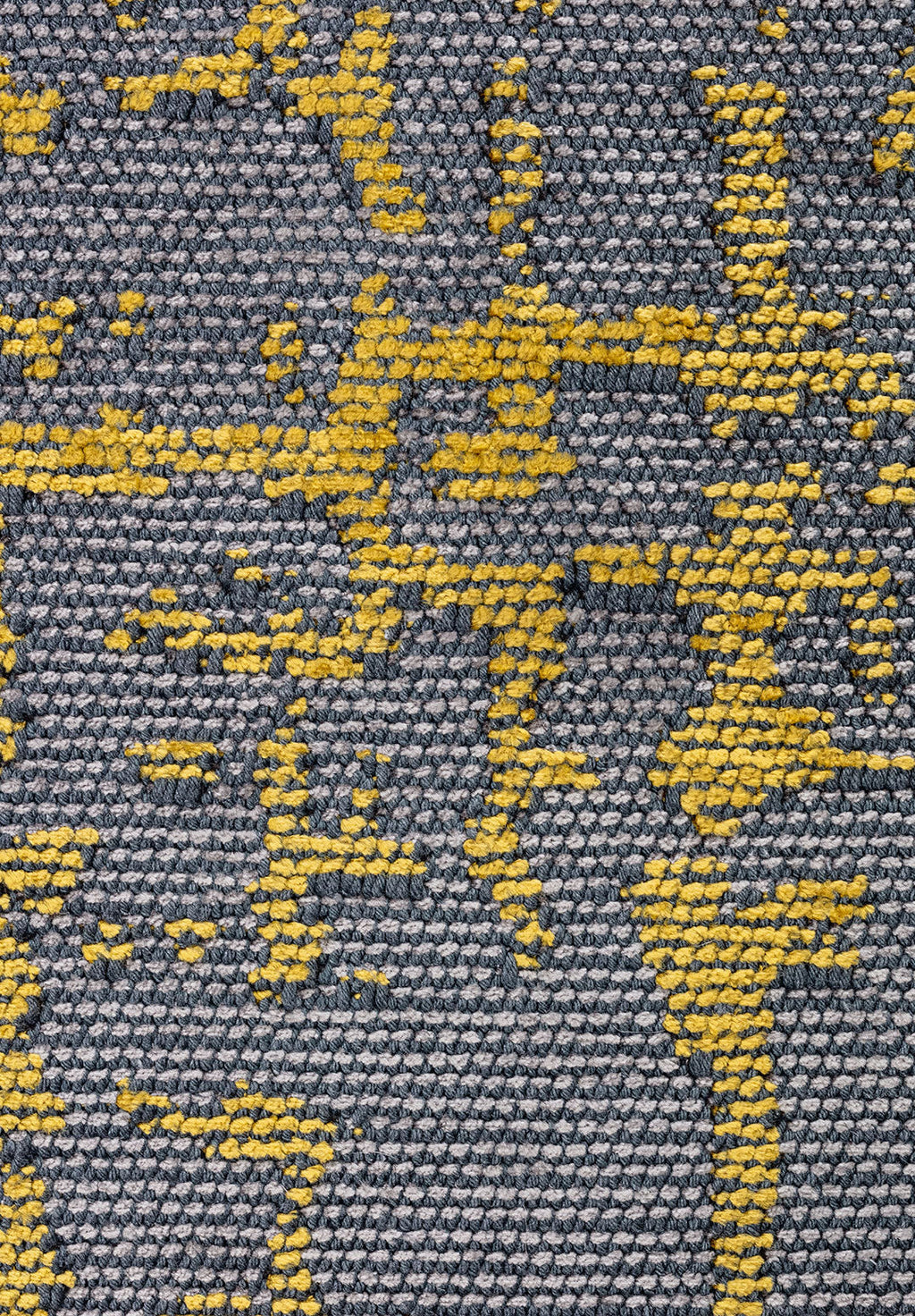 Spark Grey - Yellow Rug