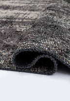 Flux Charcoal - Beige Rug