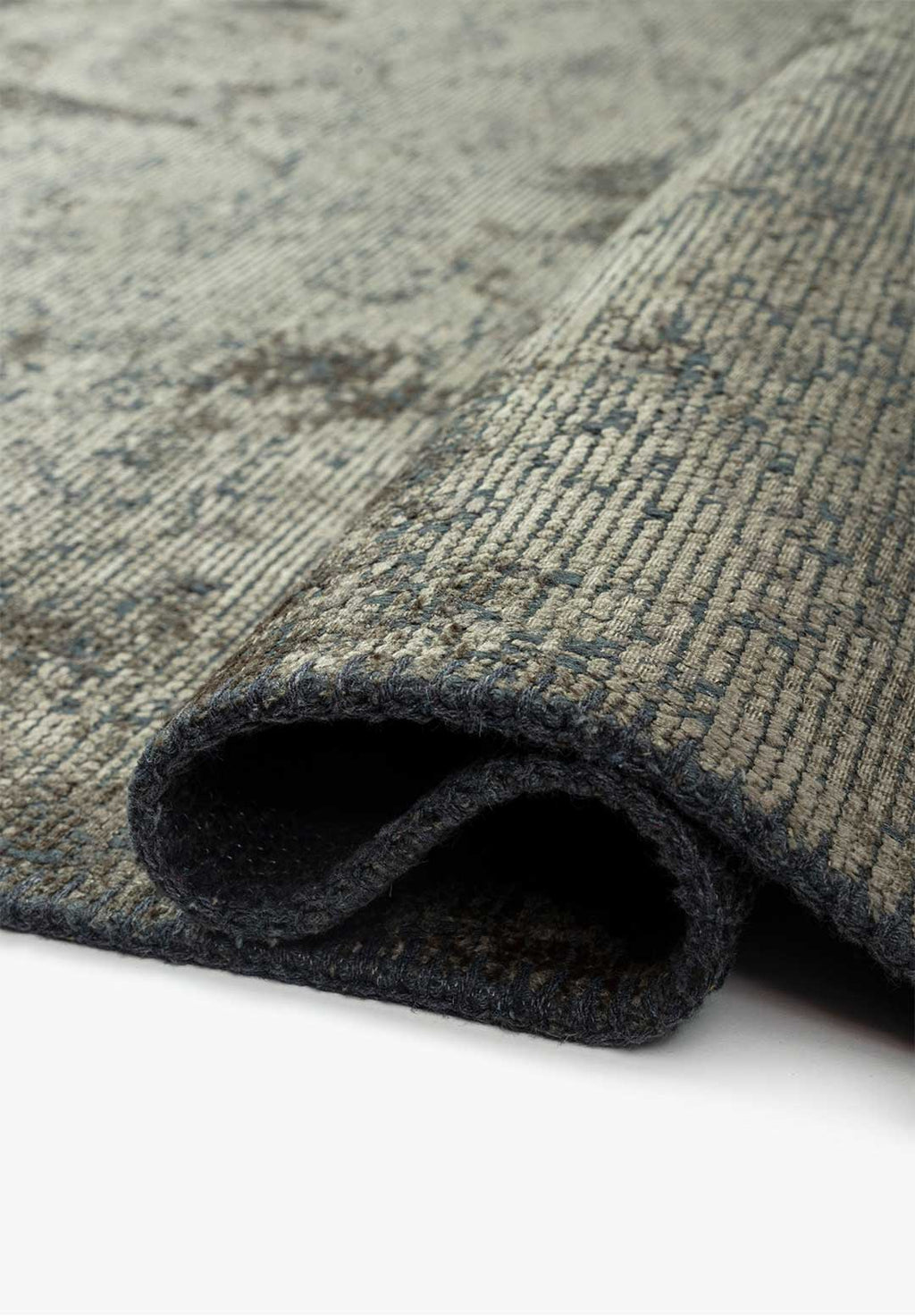 Classy Anthracite - Khaki Rug