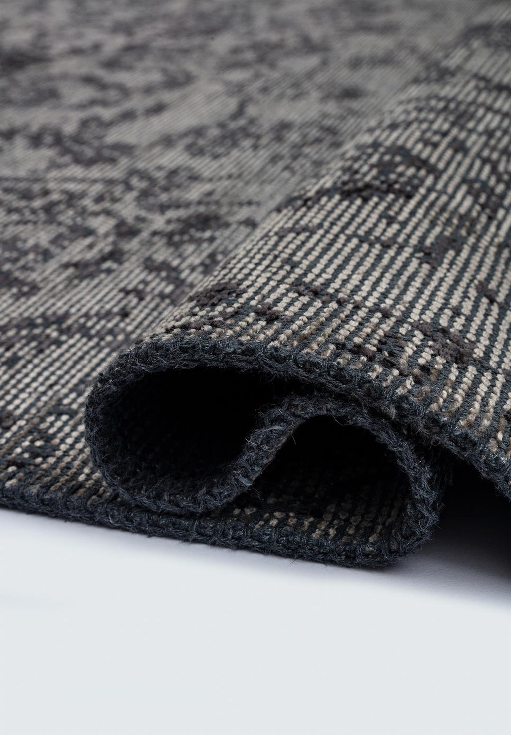 Classy Charcoal - Beige Rug