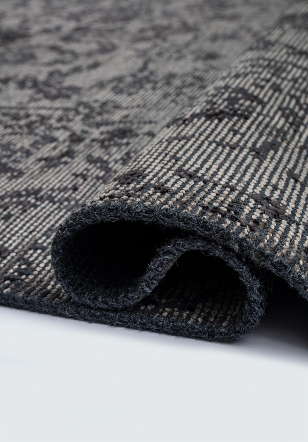 Classy Charcoal - Beige Rug