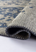 Seal Navy Blue - Beige Rug