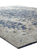 Seal Navy Blue - Beige Rug