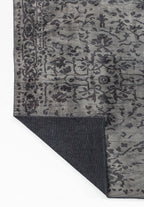 Flora Charcoal - Beige Rug