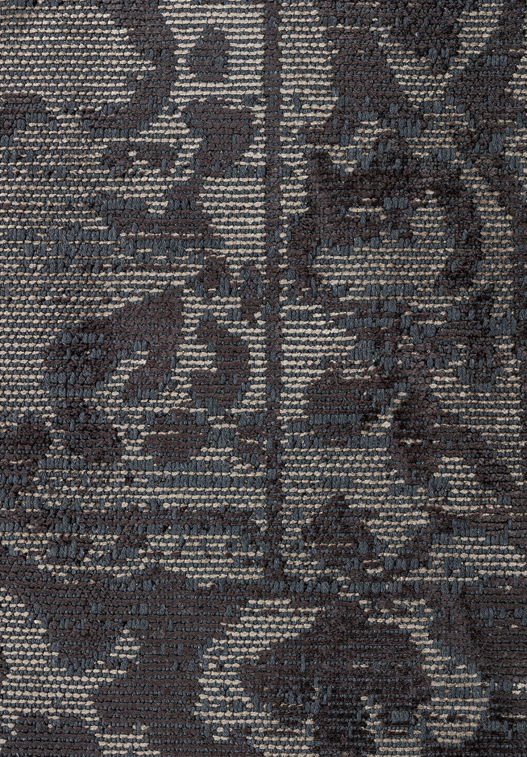 Flora Charcoal - Beige Rug