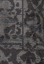 Flora Charcoal - Beige Rug