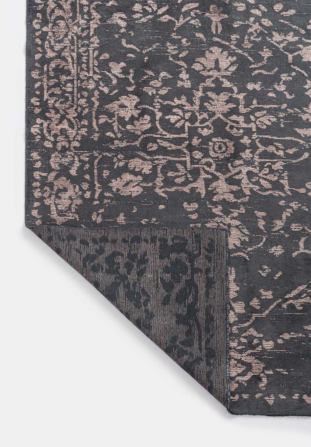 Flora Copper - Charcoal Rug