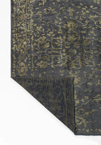 Flora Green - Anthracite Rug