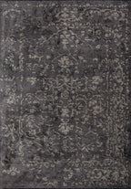 Flora Beige - Dark Grey Rug