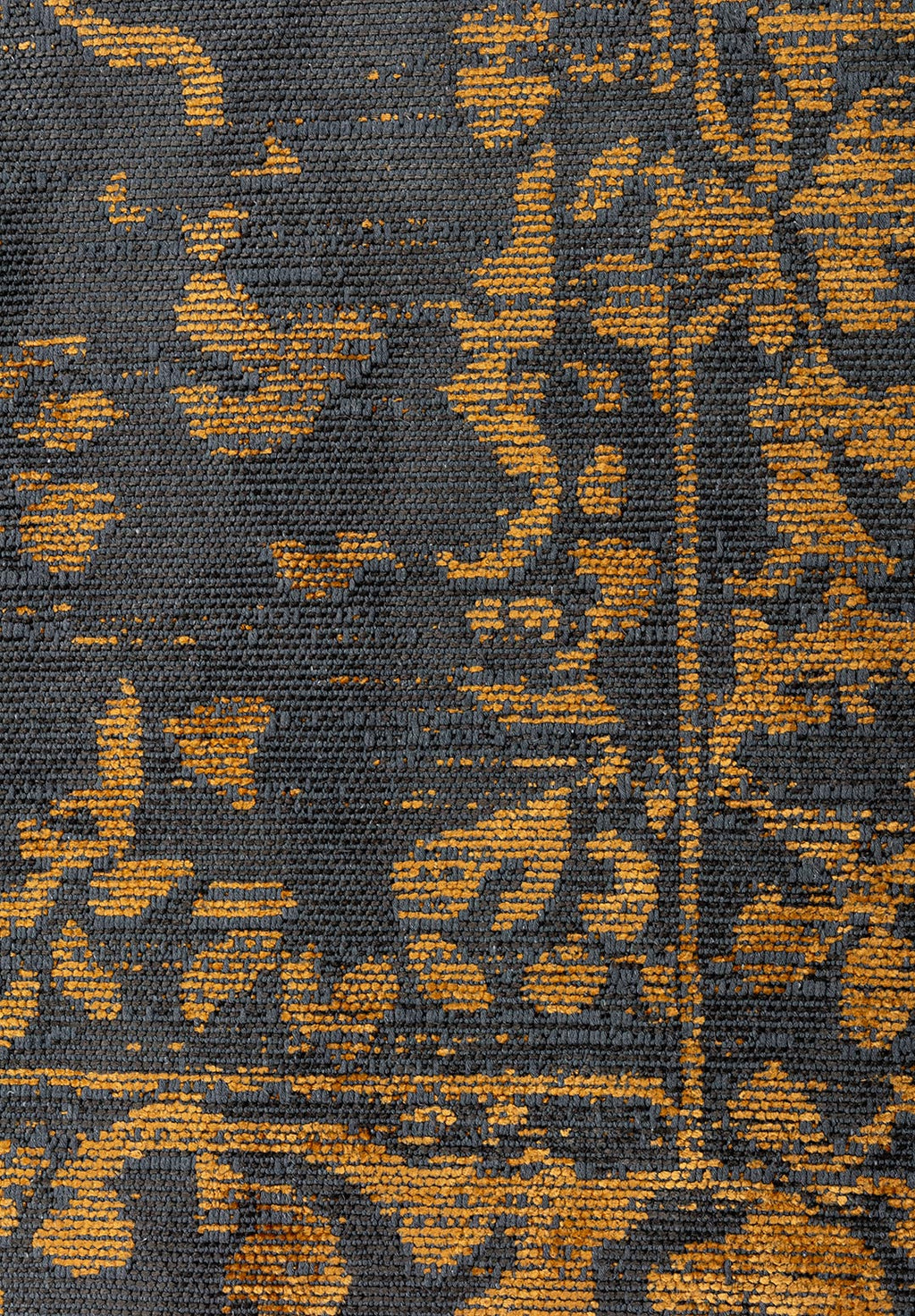 Flora Mustard - Anthracite Rug
