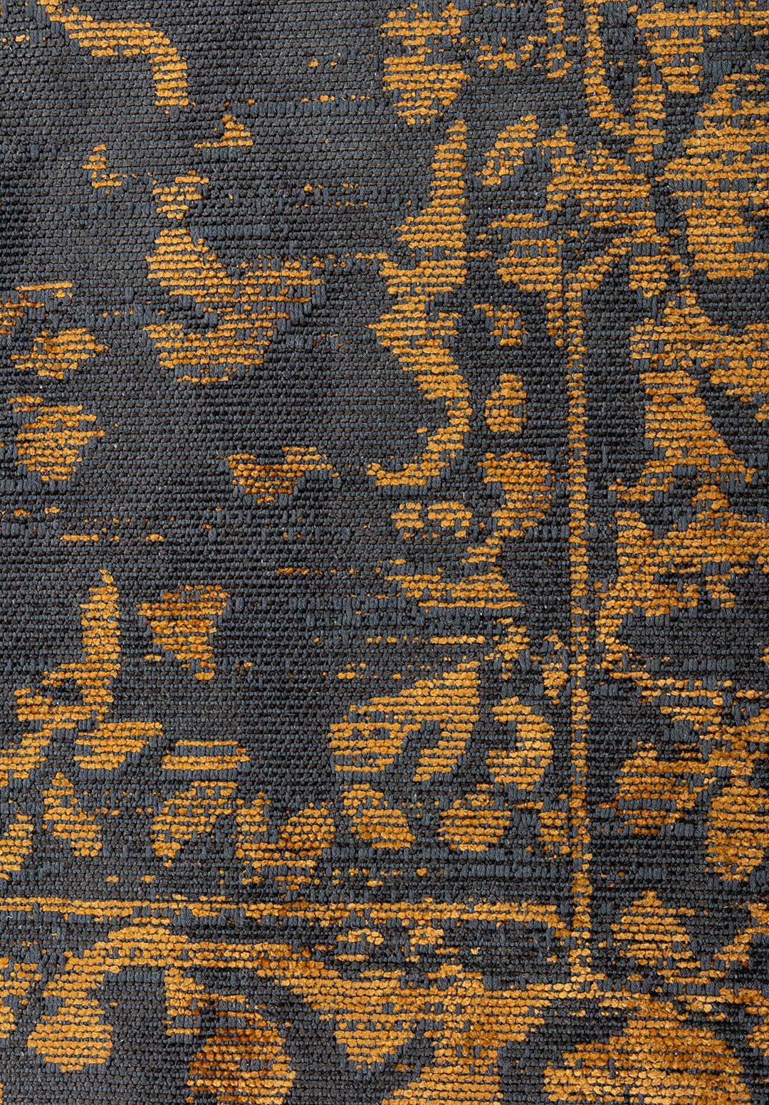 Flora Mustard - Anthracite Rug