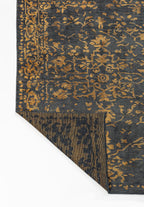 Flora Mustard - Anthracite Rug