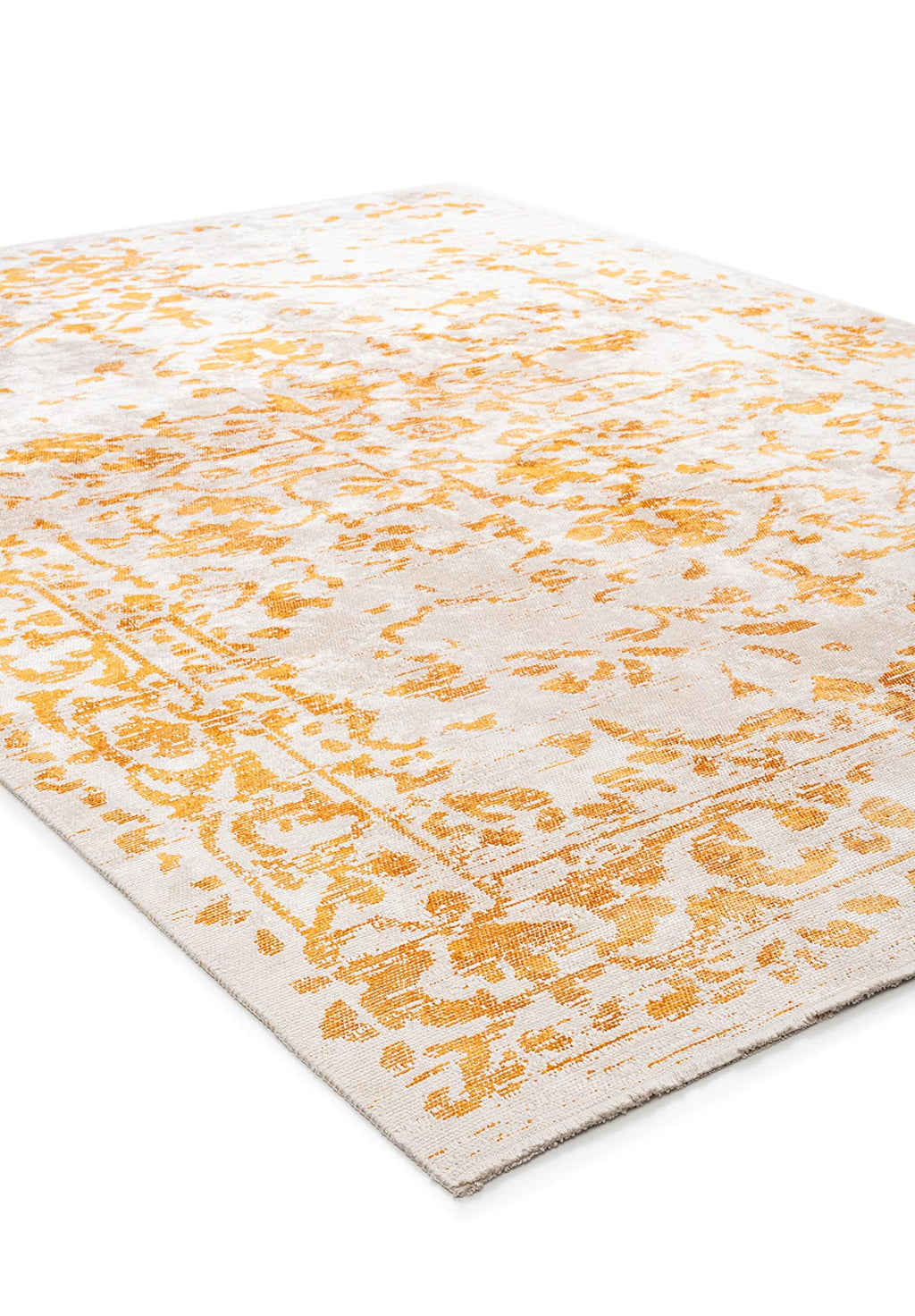 Flora Mustard - Ecru Rug