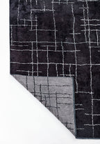 Dent Black - Light Cream Rug