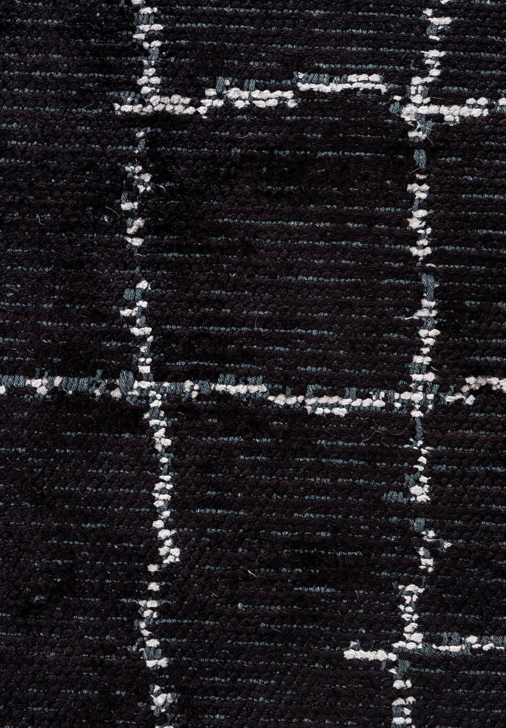 Dent Black - Light Cream Rug