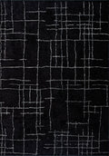 Dent Black - Light Cream Rug