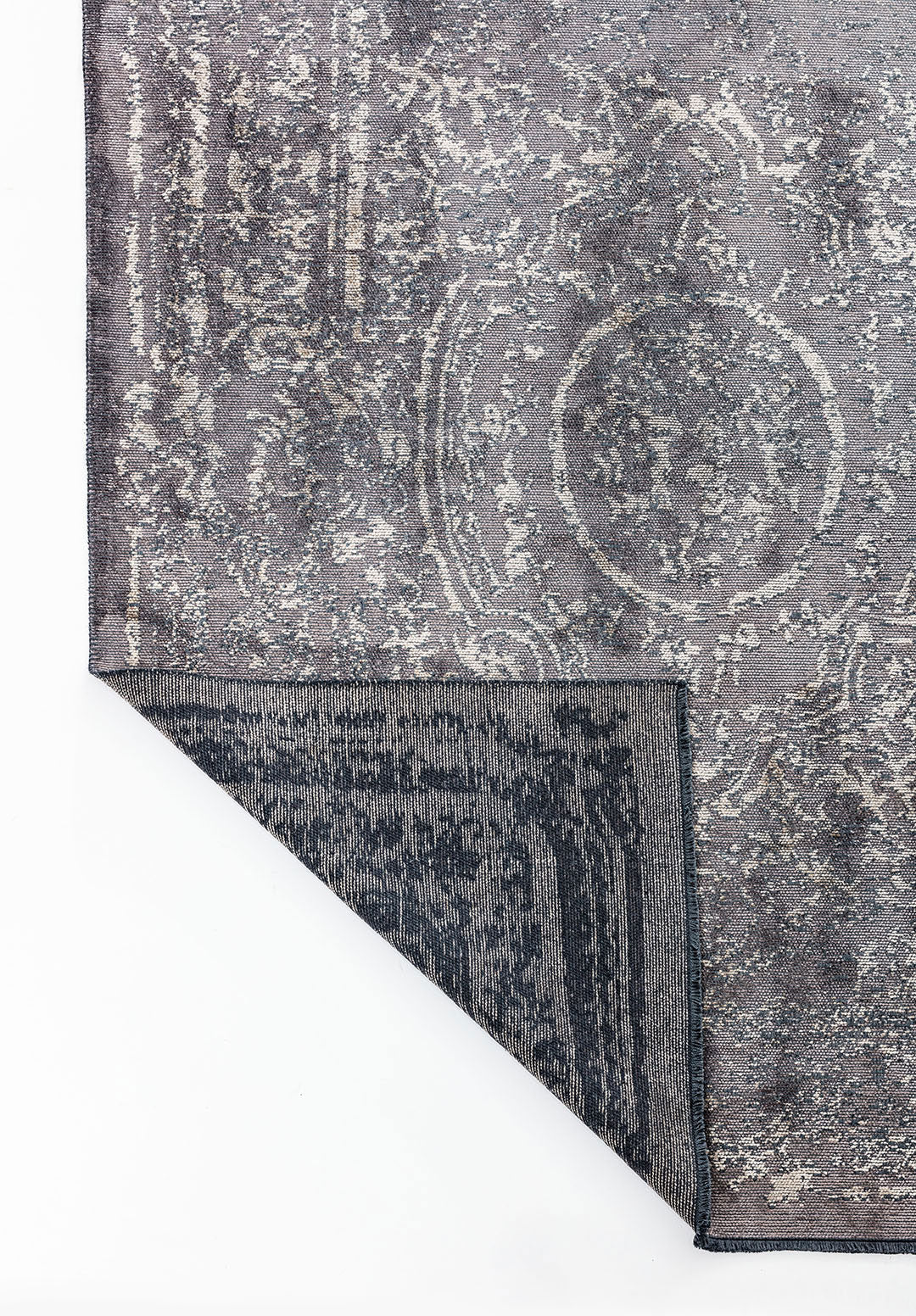 Babylon Dark Grey - Beige Rug