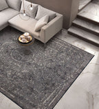 Babylon Dark Grey - Beige Rug