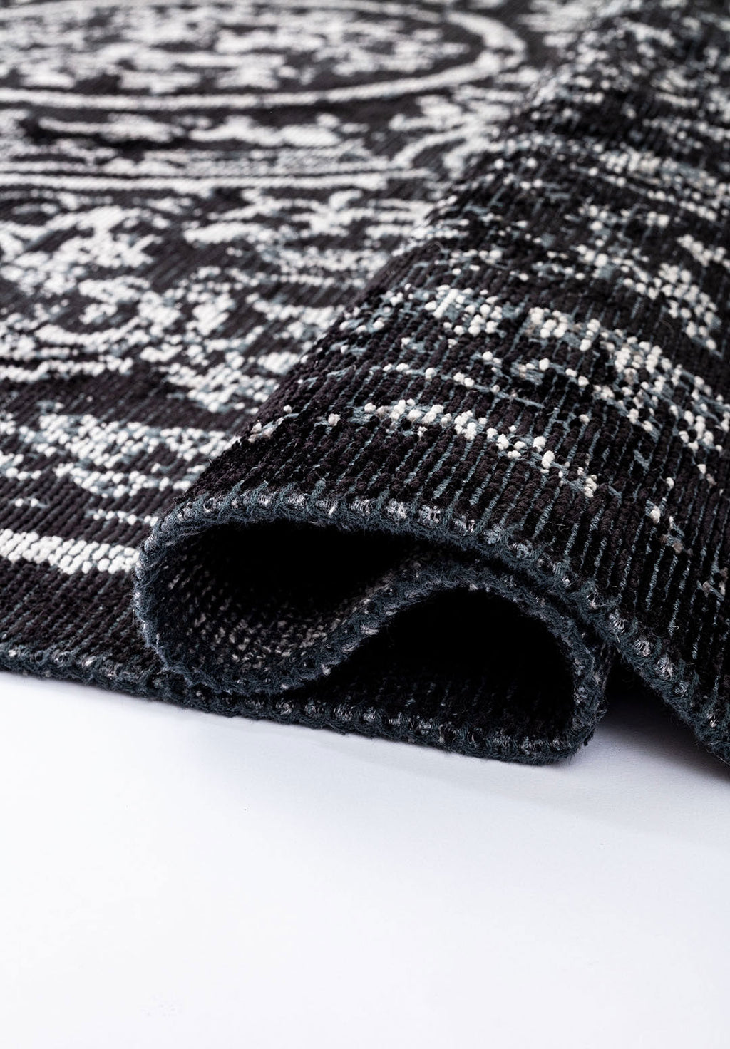 Babylon Black - Grey Rug