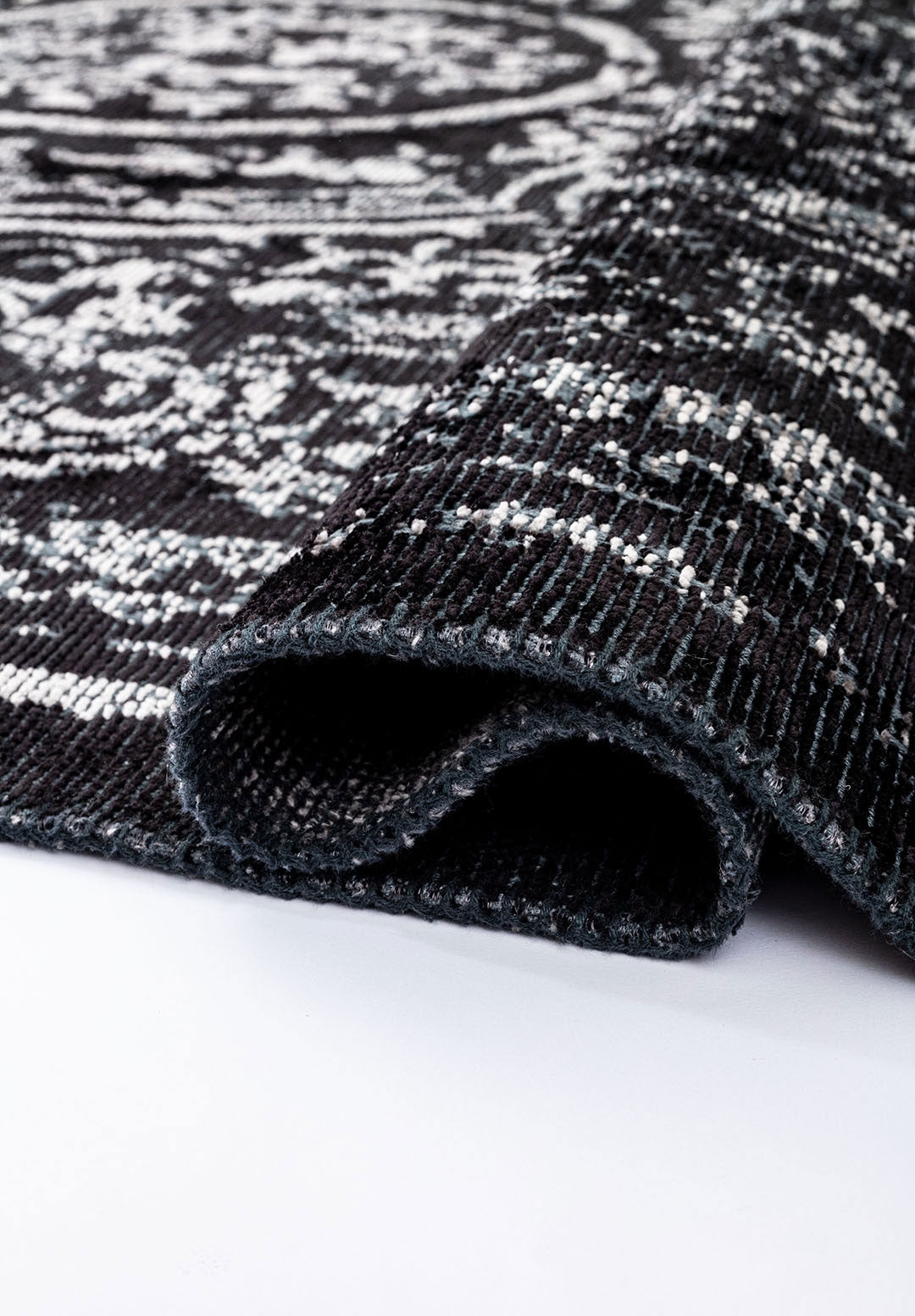 Babylon Black - Grey Rug