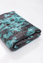 Triangle Charcoal - Turquoise Rug