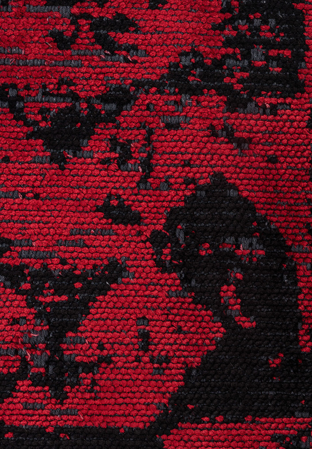 Triangle Black - Red Rug