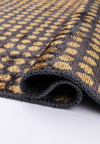 Dots Charcoal - Gold Rug