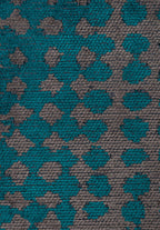 Dots Charcoal - Dark Turquoise Rug