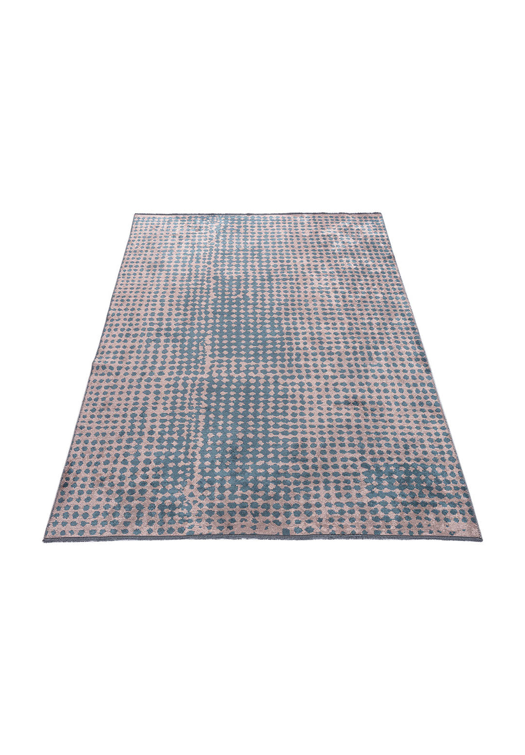 Dots Copper - Petrol Rug