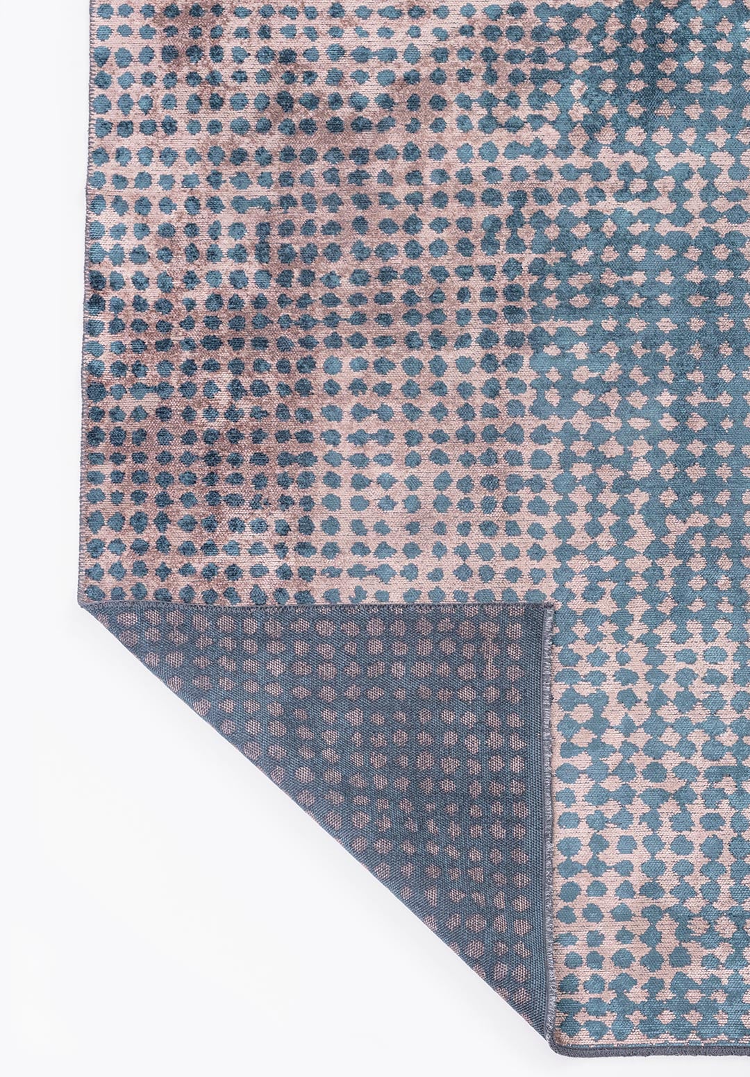 Dots Copper - Petrol Rug