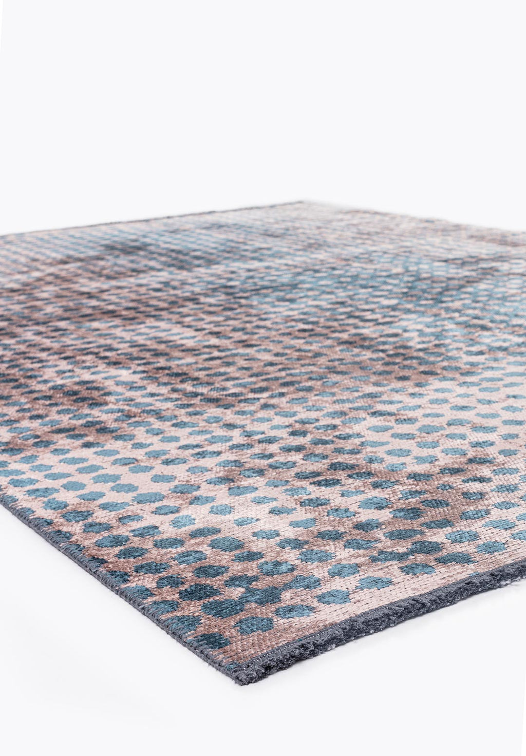 Dots Copper - Petrol Rug