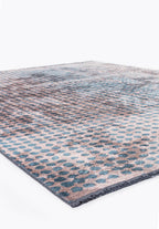 Dots Copper - Petrol Rug