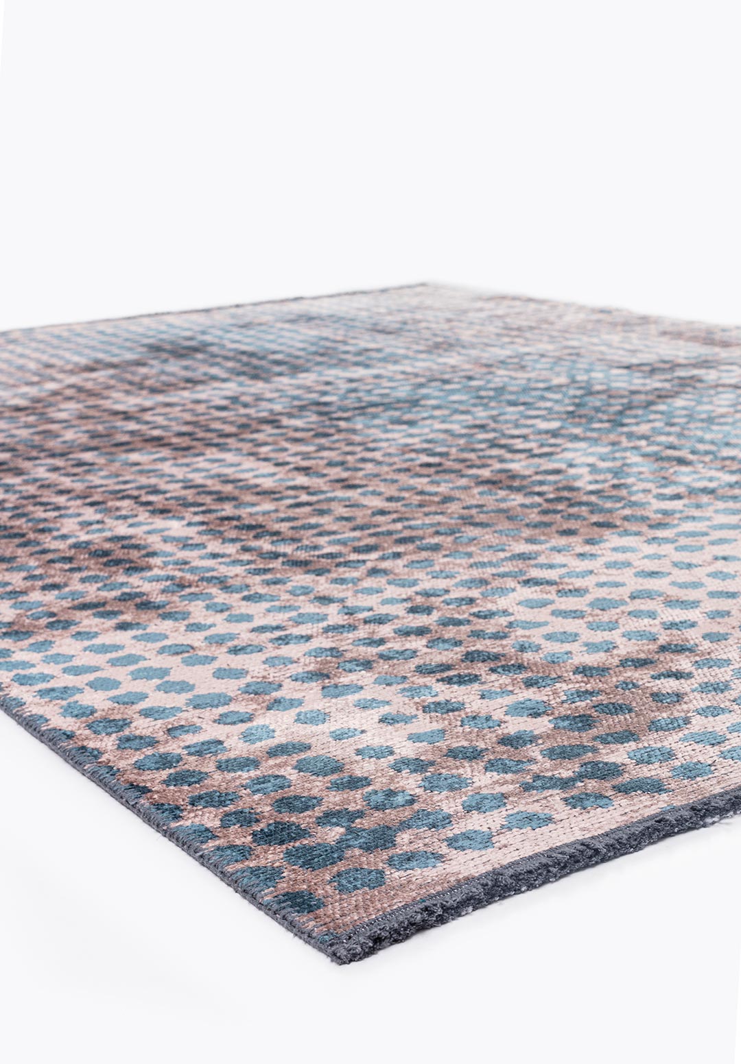 Dots Copper - Petrol Rug