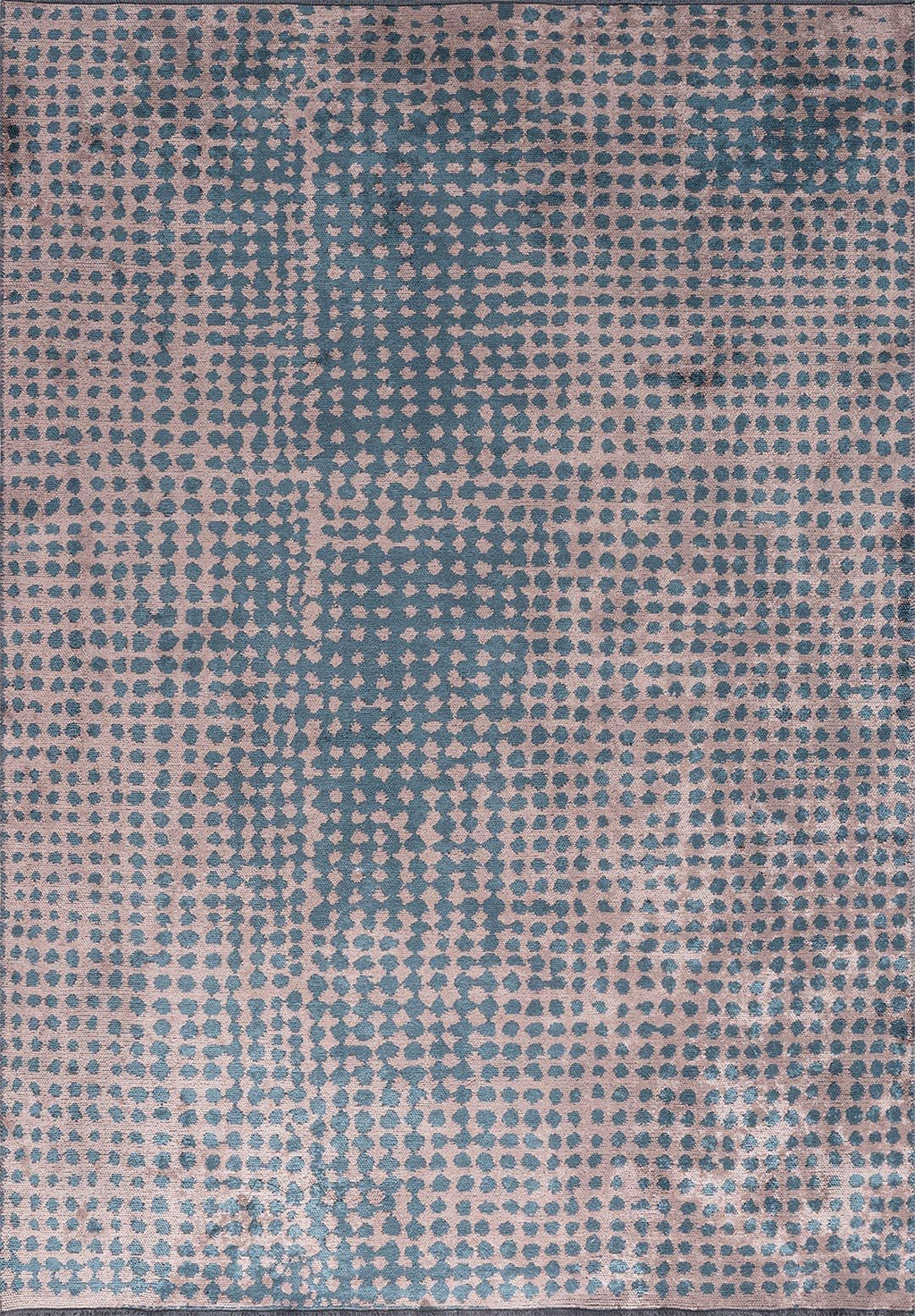 Dots Copper - Petrol Rug