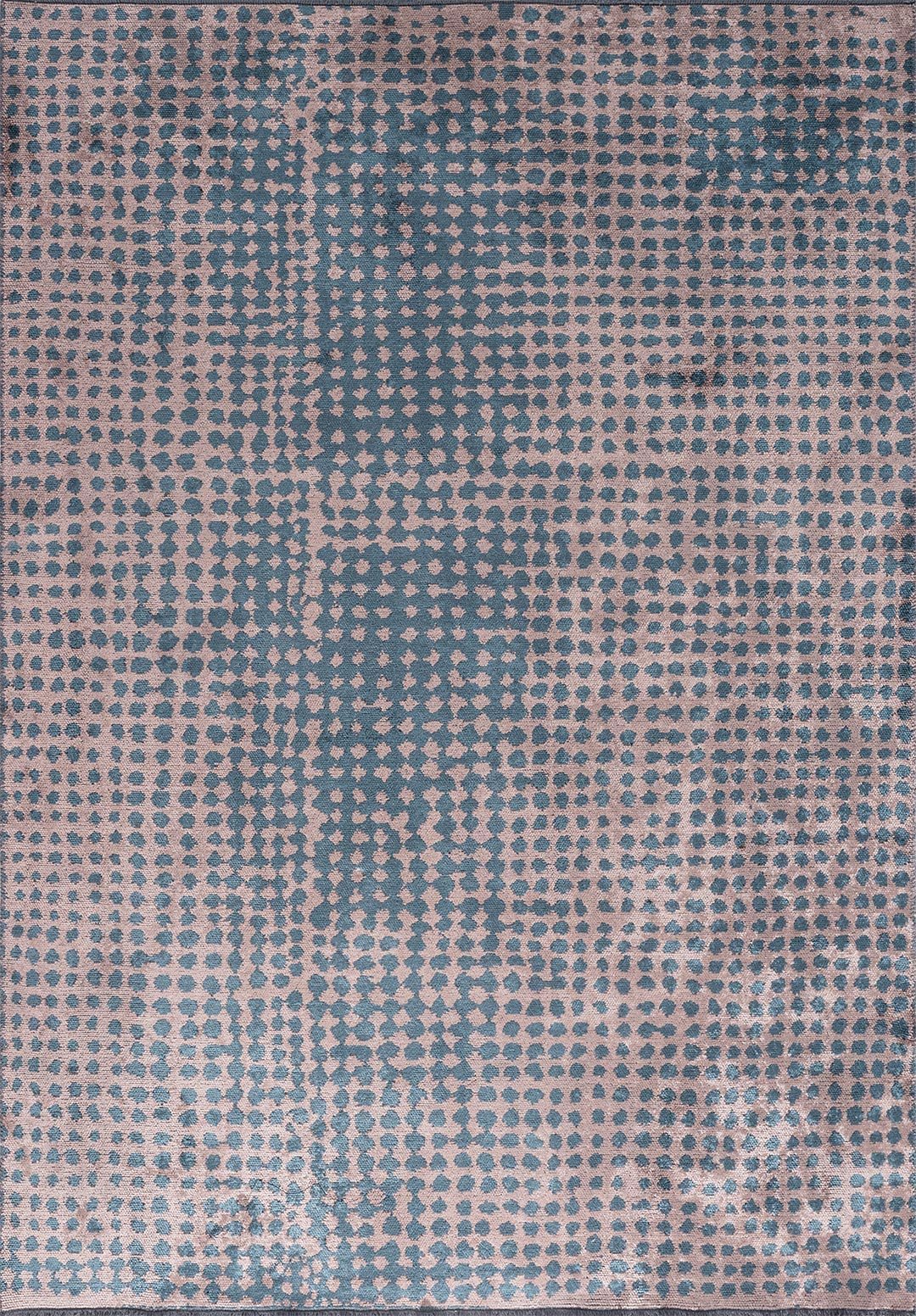 Dots Copper - Petrol Rug