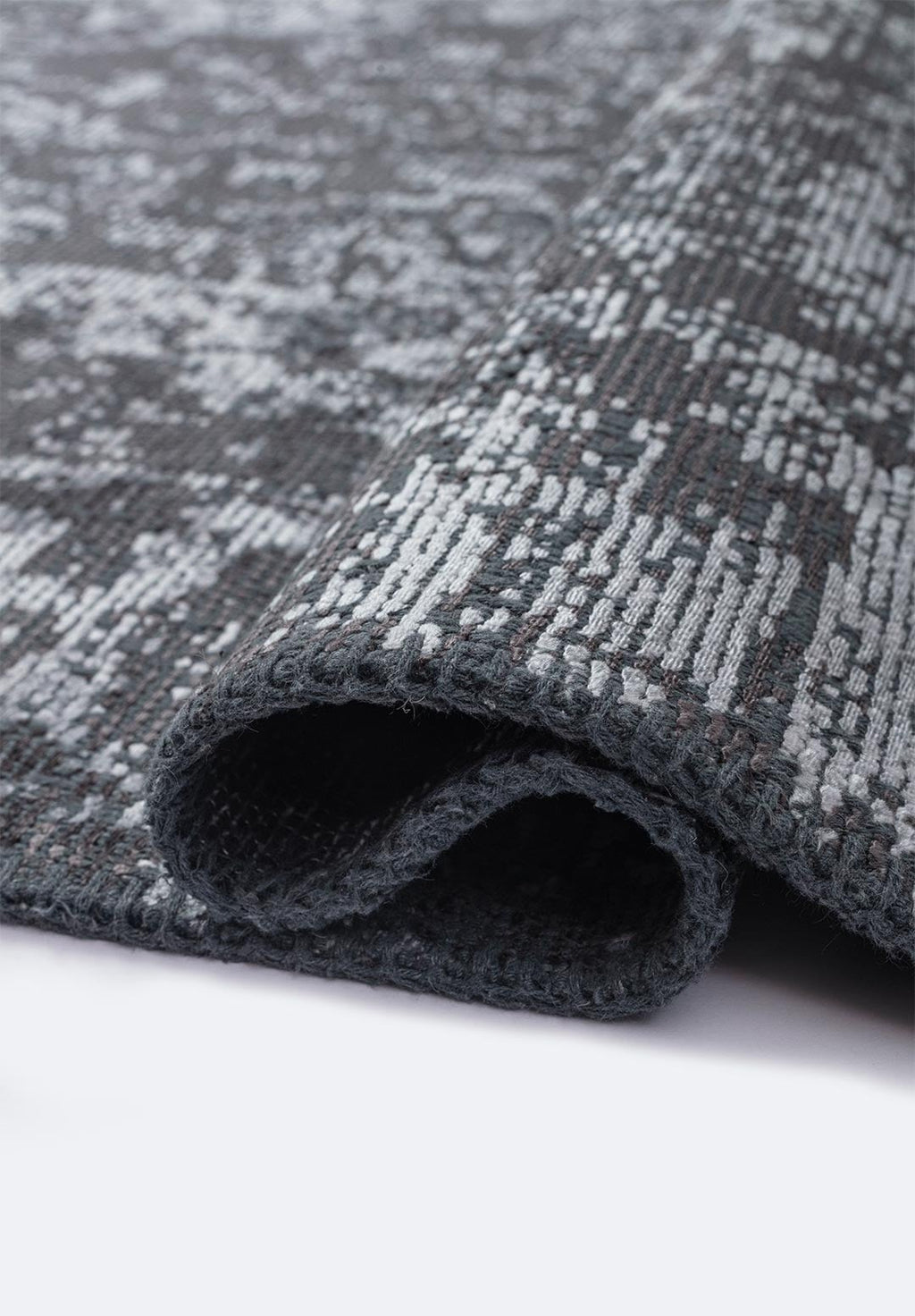 Glory Ice Blue - Charcoal Rug