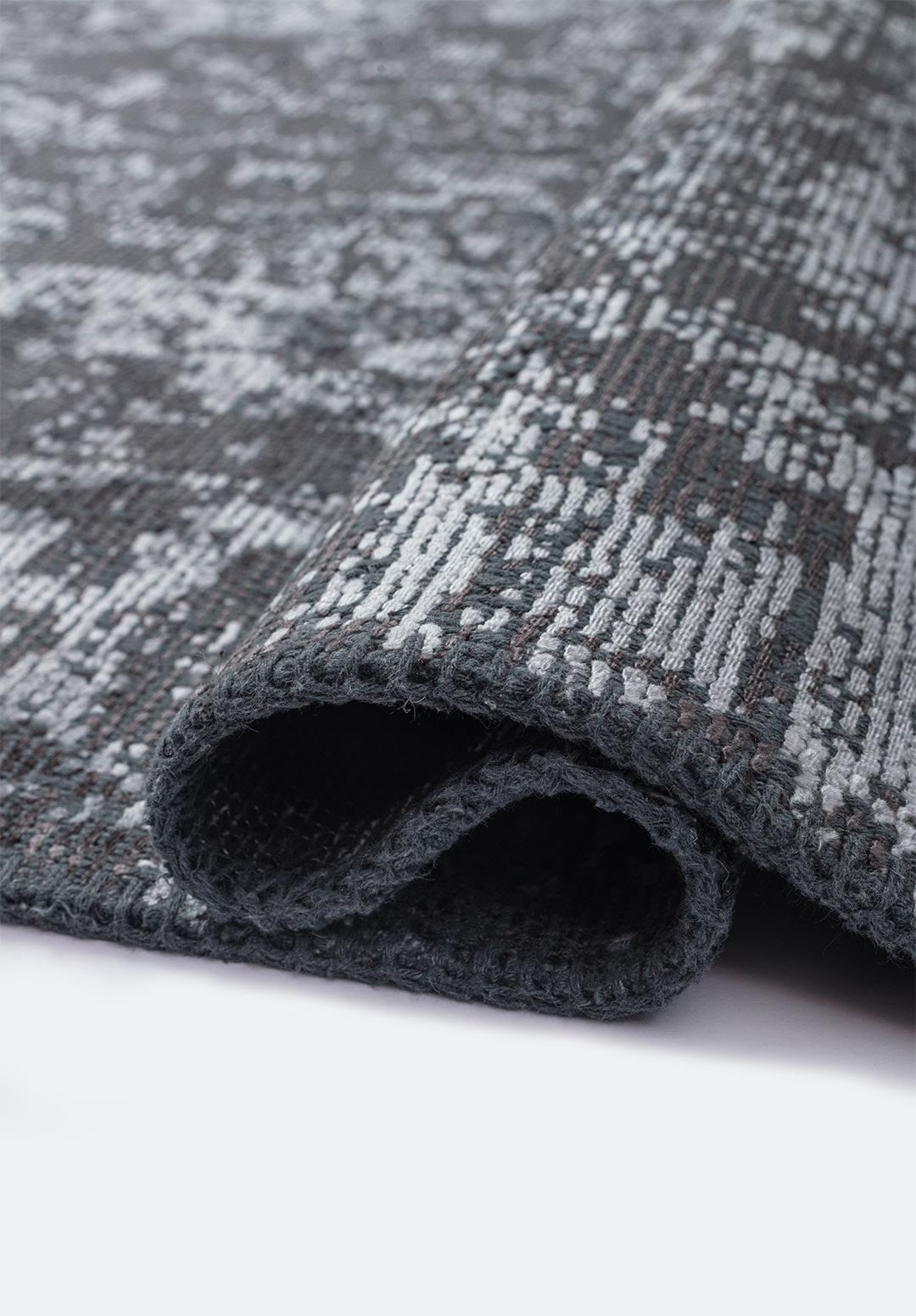 Glory Ice Blue - Charcoal Rug