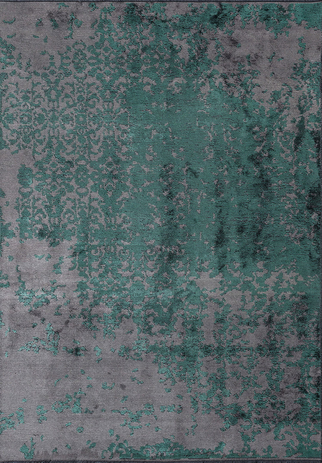 Grace Dark Green - Grey Rug
