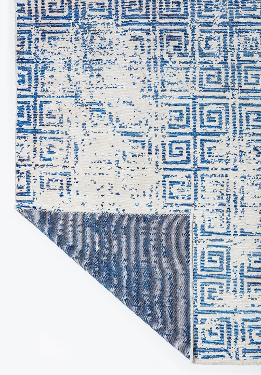 Helix Navy Blue - Ecru Rug