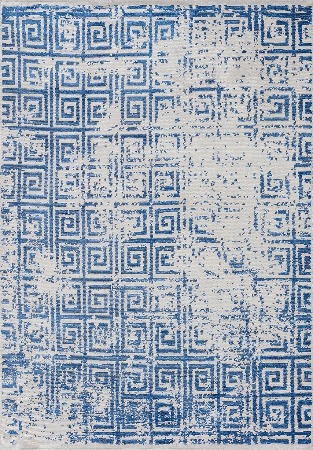 Helix Navy Blue - Ecru Rug