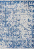 Helix Navy Blue - Ecru Rug