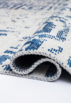 Helix Navy Blue - Ecru Rug