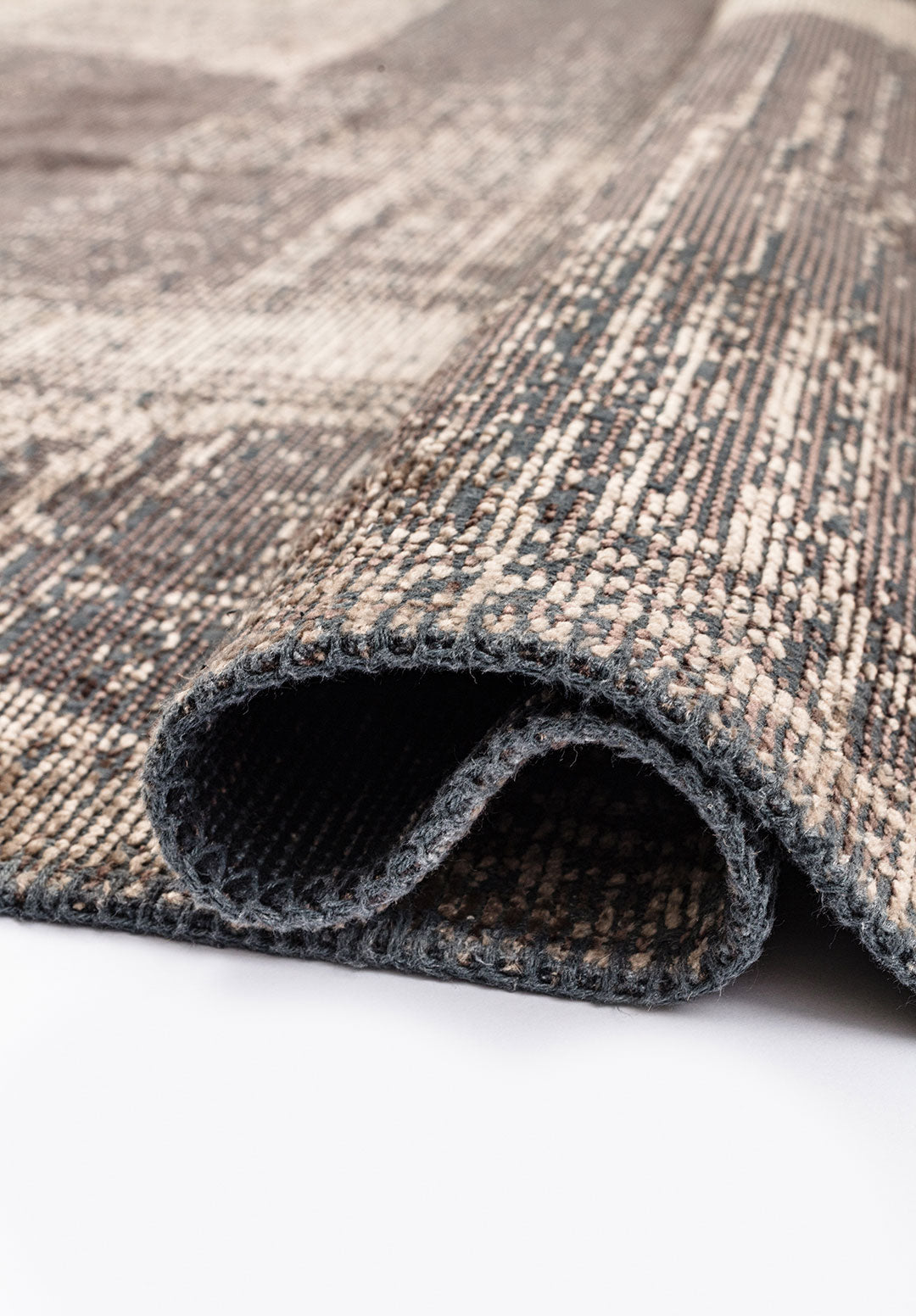 Sharp Beige - Dark Mink Rug