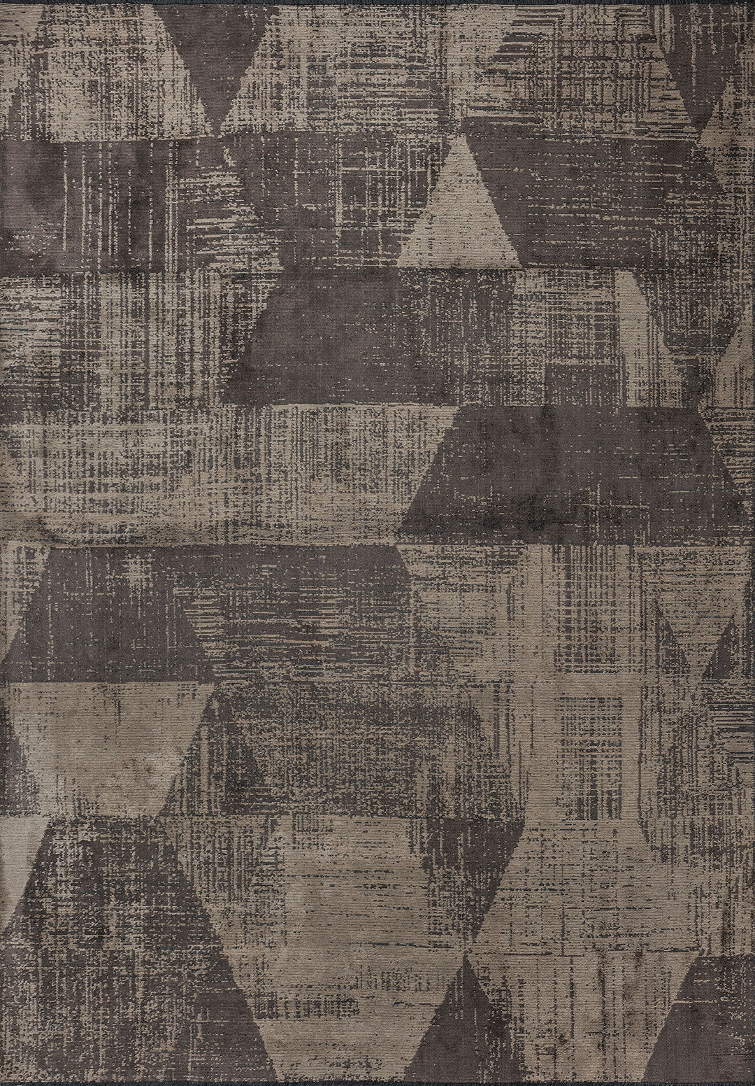 Sharp Beige - Dark Mink Rug