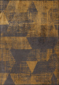 Sharp Mustard - Dark Mink Rug