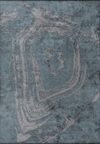 Smoke Light Grey - Blue Rug